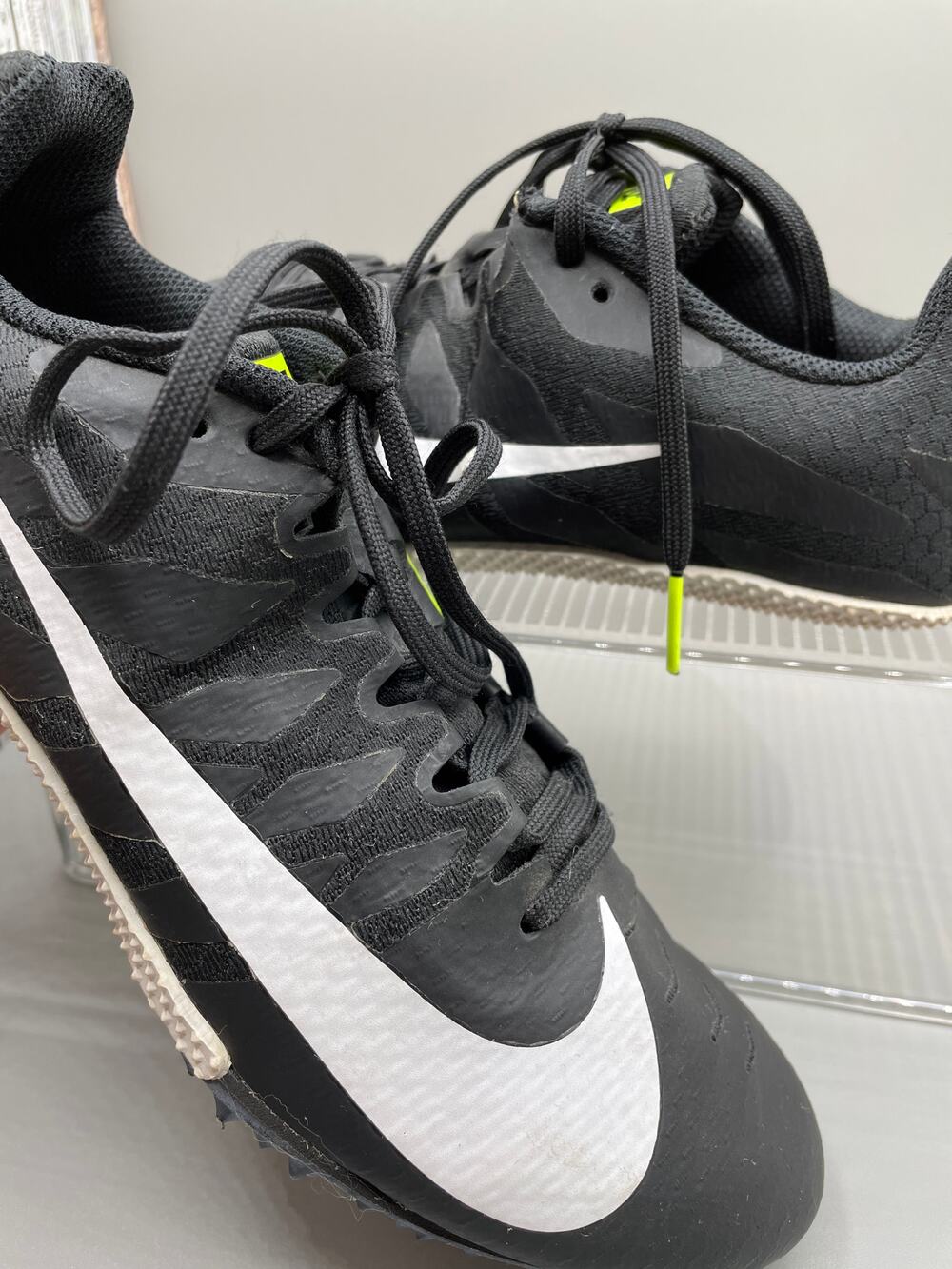 Nike Black Zoom Rival S Racing Men’s Track Cleats Lace Shoes *No Spikes 7